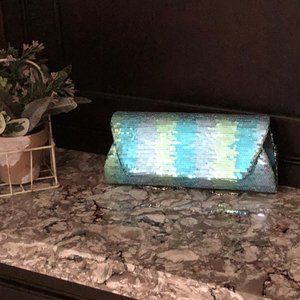 Sequined Envelope Clutch Purse
